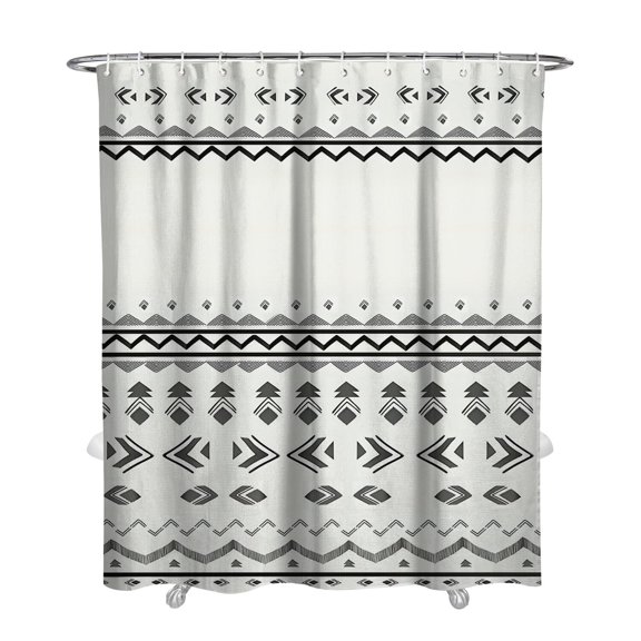 Waterproof Abstract Art Vintage Shower Curtain 72x84 Inch Boho Style Polyester Unique Shower Curtain for Bathroom Hotel Home Decor with 12 Plastic Hooks