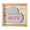 Way to Celebrate Valentines Heart "a true love story never ends" Shadow box, 5.5inches Tabletop Décor