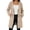 Beige, variant on Women's Long Sleeve Hooded Zip Up Duster Coatigan Drawstring Cinched Waist Sweatshirt Cardigan with Pockets Fall Outerwear Travel Casual Daily Wear, Pink, L