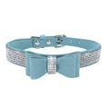 thumbnail image 1 of tredstone Bling Crystal Cat Collar Metal Adjustable Puppy Bow Tie Rhinestone Soft Collars Pet Supplies for Small Medium Dogs, 1 of 4