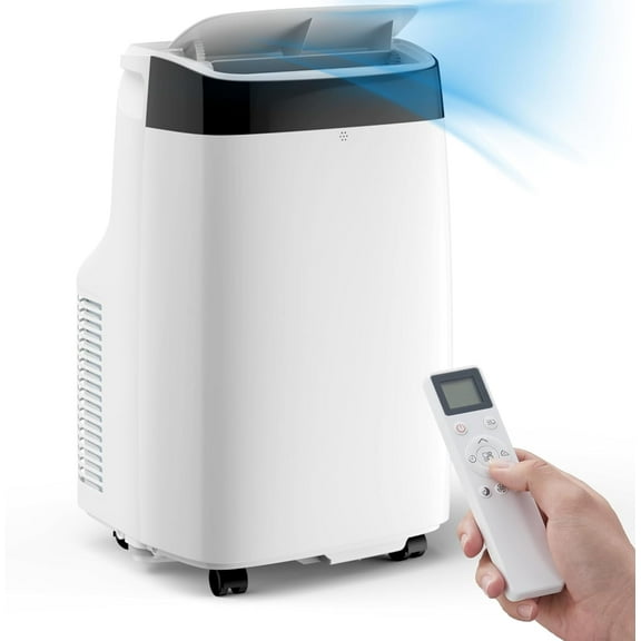 WildBreak 10,000 BTU Portable Air Conditioner, 3 Speed Fan & Dehumidifier, for 450 Sq. Ft, White
