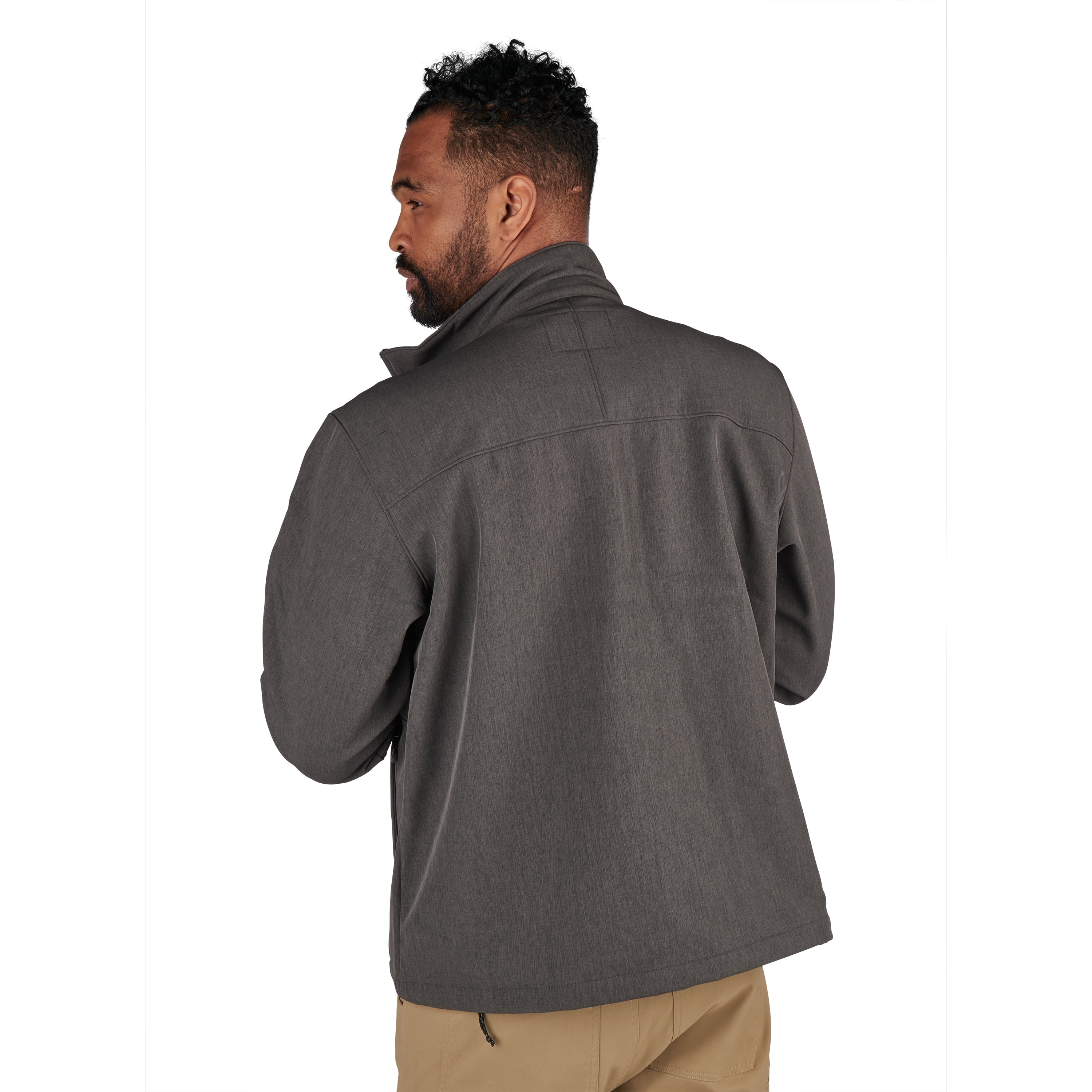 Slumberjack Men's Outdoor Explorer Soft Shell Jacket XL-Charcoal, Rain Repellent