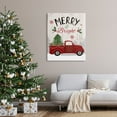 thumbnail image 2 of Stupell Indtries Merry & Bright Phrase Red Truck Holiday Forest,36 x 48,Design by Louise Allen Designs, 2 of 4