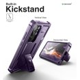 thumbnail image 2 of Dexnor for Samsung Galaxy S23 Ultra Case, Double Front Frame & Stand, Shock Absorber Technology Drop Protection, Robust Mobile Phone Case, Shockproof Protective Case - Purple, 2 of 5