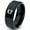 Black Bevel Polish Tungsten, variant on Tungsten Arizona The Grand Canyon State Heart Band Ring 8mm Men Women Comfort Fit Gray Flat Cut Brushed Polished