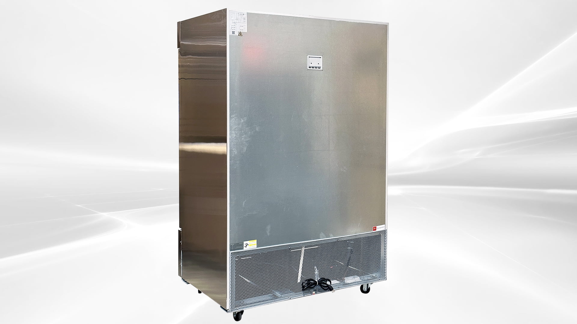 Cooler Depot Reach In Two Door Stainless Steel Fridge Refrigerator Stainless Steel Interior AKR-13781, NSF Certified