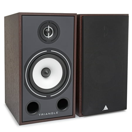 Triangle Borea BR03 Hi-Fi Bookshelf Speakers - Mahogany, Textured Grain...