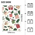 thumbnail image 2 of FORMRS 1-Subject Spiral Notebook 8" x 5" College Ruled 60 Refillable Sheet A5 Hard Cover, 2 Pack, White Christmas Holly, 2 of 7