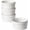 Arctic White, variant on Ramekins 4 oz Oven Safe for Creme Brulee, Charcuterie Boards Bowls for Souffle, Small Sauce Bowl, Ceramic Baking Dishes - 3.8 inch, Set of 4, Arctic White