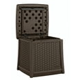 thumbnail image 4 of Suncast Elements Outdoor Resin Square Patio Storage Side Table, Java, 4 of 5