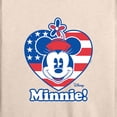 thumbnail image 3 of Disney - Minnie Flag Heart - Women's Lightweight French Terry Long Sleeve Shirt, 3 of 5
