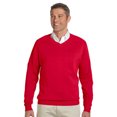 thumbnail image 1 of Devon & Jones Classic Devon & Jones Classic Men's V-Neck Sweater - Red - X-Large, 1 of 1