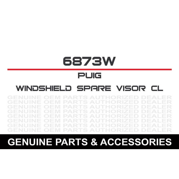 Puig 6873W; Multiregulable Spare Visor Clear 315X100Mm