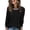 Black, variant on Sweaters for Women Fall Long Sleeve Shirts Dressy Crew Neck Pullover Casual Tunic Tops Winter Lightweight Women Sweaters