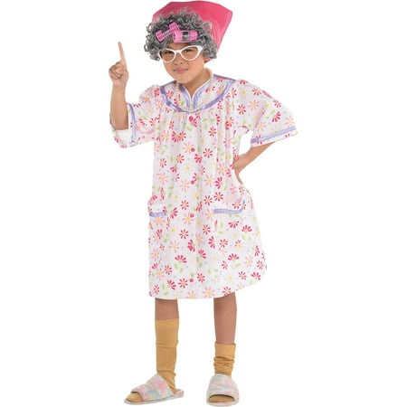 Suit Yourself Little Old Lady Halloween Costume for Girls, Includes