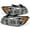 Ultra Shine Sterling Chrome Plated Housing, variant on AKKON - For 06-08 BMW E90 3-Series 4 Doors Sedan Black Bezel Halogen Type [LED Halo] Ring Eye Lid Projector Headlights