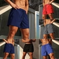 thumbnail image 6 of Men Shorts Summer Gym Training Fitness Running Quick Dry Loose Jogging Pants, 6 of 11