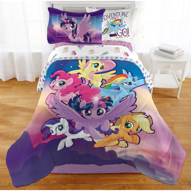 Little Pony Twin Comforter Sheet Set, Twin Bedding Set For Little Girl