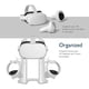 thumbnail image 3 of Soporte para casco de realidad virtual Oculus Quest 2: estación de acoplamiento con pantalla para controladores Touch, compatible con Quest 2/Quest/Rift/Rift S, Samsung Odyssey, Valve Index y HTC Vive, 3 of 7