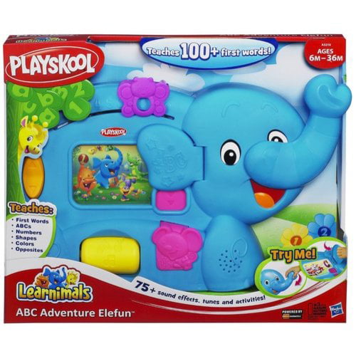 Playskool Learnimals ABC Adventure Elefun Toy Words Letters colours Shapes FWO 