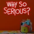 thumbnail image 2 of Vibrant "Why So Serious?" Joker Neon Sign - USB Powered, Wall-Mounted, Energy-Efficient LED Light for Bedroom, Living Room, Man Cave, Bar, Game Room, and Club Decor, Living Room Birthday Party, 2 of 8
