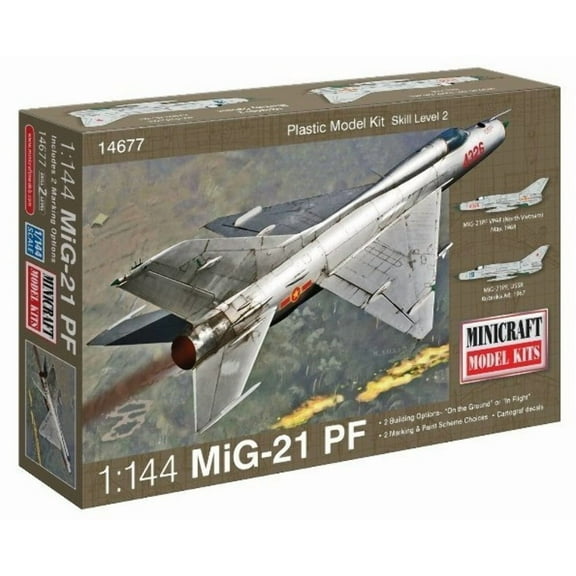 1/144 MIG 21 Fighter Interceptor Multi-Colored