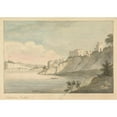 thumbnail image 2 of Edward Francis Burney 24x18 Gold Ornate Framed and Double Matted Museum Art Print Titled - Chepstow Castle, 2 of 4