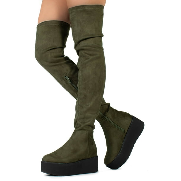 platform otk boots