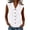 White, variant on Women's Sleeveless Eyelet Embroidery Blouse Lapel Collar Button Shirt Dressy Casual Tank Tops Lightweight Breathable Daily Wear Khaki XXL