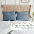 thumbnail image 3 of Southshore Fine Living, Inc. King Size Pillowcases Set of 4, Soft Brushed Microfiber, Coronet Blue, 3 of 8