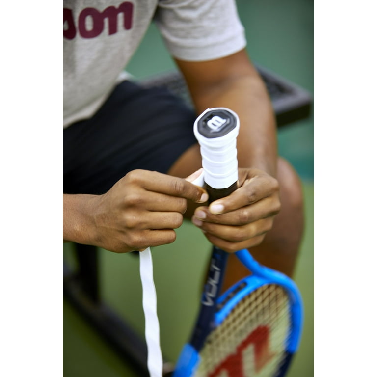 Wilson Pro Tennis Racket Overgrip Wraps, White - 12 Pack Wilson Pro Tennis Racket Overgrip Wraps, White - 12 Pack