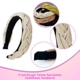 thumbnail image 3 of Braided Headbands for Girls Women Hair Hoop Head Band Twist Hair Accossoriesapricot, 3 of 4