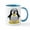 White/Blue Inside, variant on CafePress - Tux The Penguin Mug - 11 oz Ceramic Mug - Novelty Coffee Tea Cup