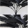 thumbnail image 2 of Viworld Artificial Black Persian Fern Leaf Plant Fake and Realistic Plastic Wedding Shop Background Decoration 4 Packs, 2 of 5