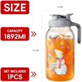 thumbnail image 3 of Christmas Elements 64 oz Glass Pitcher with Lid and Grey Breast Milk Pitcher, 3 of 5
