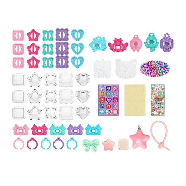 Caja de regalo hecha a mano con pegatinas de princesas para niños pequeños, juguetes de aprendizaje temprano, cumpleaños Sólo 61 Uds. De accesorios