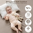 thumbnail image 3 of Baby Play Mat, Caveen Vegan Leather Baby Playpen Mat, Thicken Soft Crawling Mat for Infant, Wipe-Clean, 50"x 50", Taupe, 3 of 7