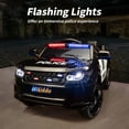 thumbnail image 6 of Outfunny Electric Police Car for Kids, 24 Volt Kids Ride on Toys w/ 400W Motors, Megaphone, Remote, Bluetooth - Black, 6 of 10
