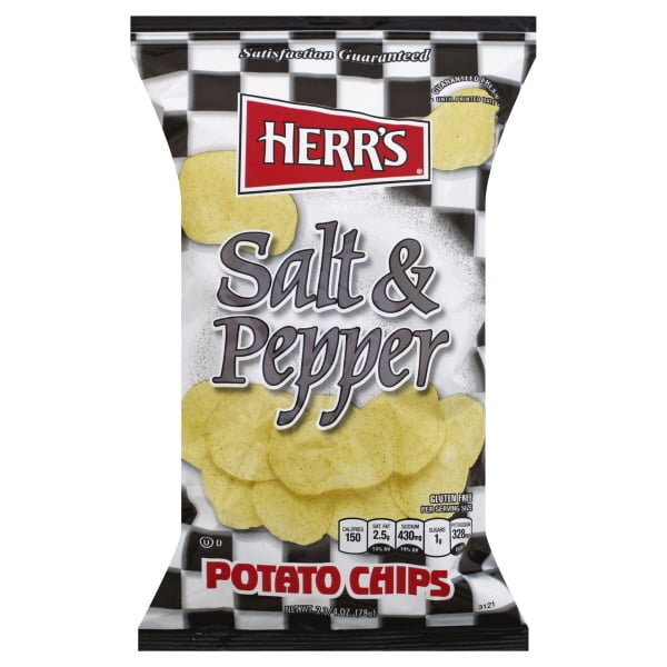 Herrs 2.75oz Salt & Pepper Potato Chips