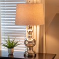 thumbnail image 1 of DÃ©cor Therapy TL7897 29.5 inch Glass Table Lamp, Mercury Silver, 1 of 4