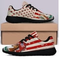thumbnail image 3 of ChriStas Horses American flag Shoes Sneakers Black Size 3.5, 3 of 7