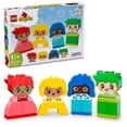 thumbnail image 1 of LEGO DUPLO My First Big Feelings & Emotions Interactive Toy, Colored Building Bricks and 4 Characters, Social and Emotional Play for Preschoolers, 1 Year Old and Up, 10415, 1 of 5