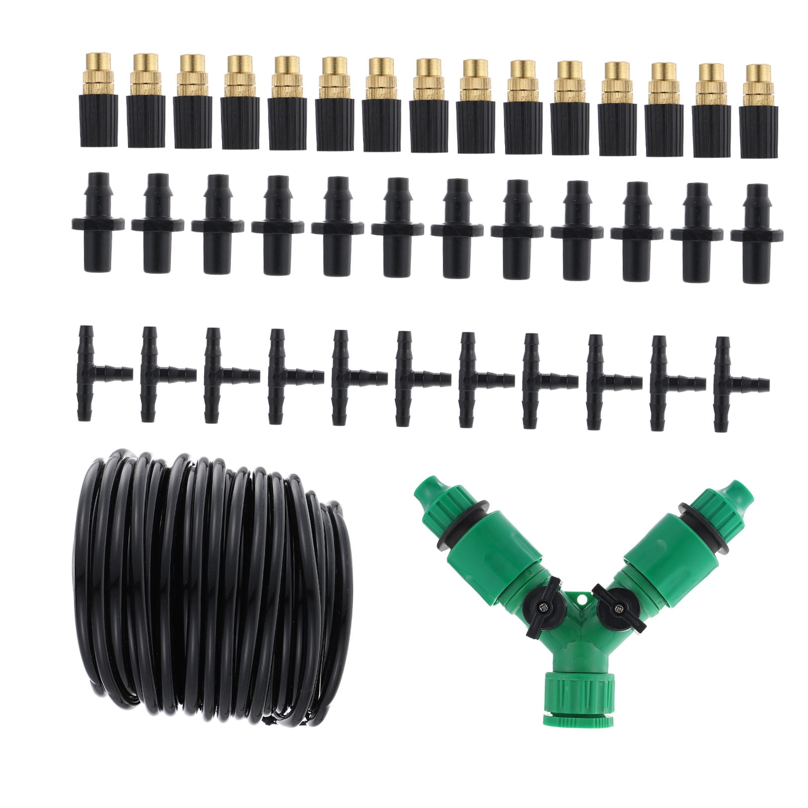 Masteelf  Garden Irrigation System Atomizing Nozzle Set Tubing Kit Atomizer