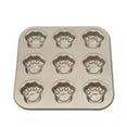thumbnail image 1 of Baking Pan Cat Paw Even Heat Distribution Bake Tray High Temperature Resistance Bakeware Pans Cookie Mold Chocolate Cake Biscuit 4 Light Golden, 1 of 9