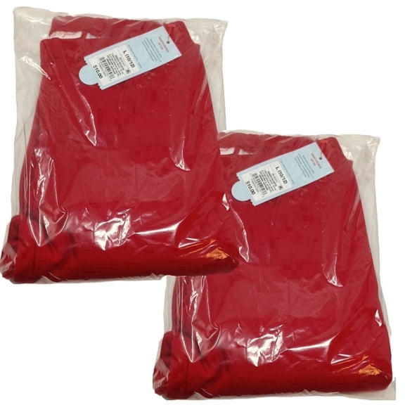 Girls Solid Red Leggings Size L 10/12 New 2 Pair