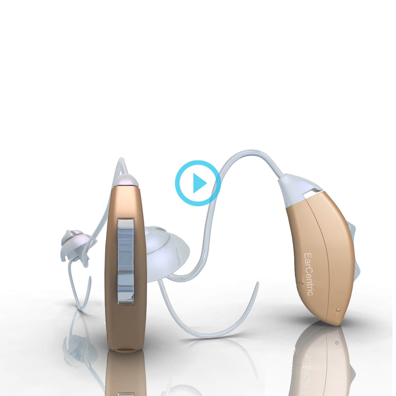 Smart Mini-BTE hearing aids with 4-channcel processor telecoiltelephone program - Personal hearing device aids assist amplifier for lifeear - Pair