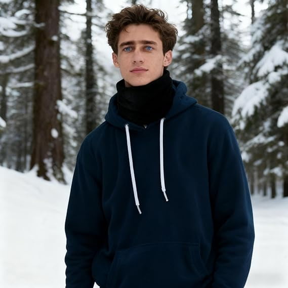 3 Pack Winter Neck Gaiter, Fleece Lined Thermal Neck Warmer & Windproof Face Mask for Men and Women, Cold Weather Accessory for Skiing, Hiking, Daily Use