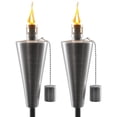 thumbnail image 1 of Antorchas para exteriores Matney de acero inoxidable de 1,5 m con mecha de fibra de vidrio, 1 of 7