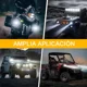 thumbnail image 4 of Par Faros De Lupa Spot Luz Blanca 80w Focos Auxiliares Moto, 4 of 8