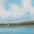 thumbnail image 2 of Vindedzis, Rita 15x15 White Modern Wood Framed Museum Art Print Titled - Sailing Day II, 2 of 4